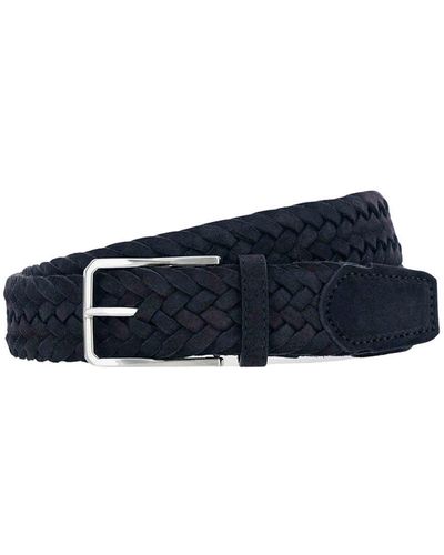 Canali Leather Belt - Blue