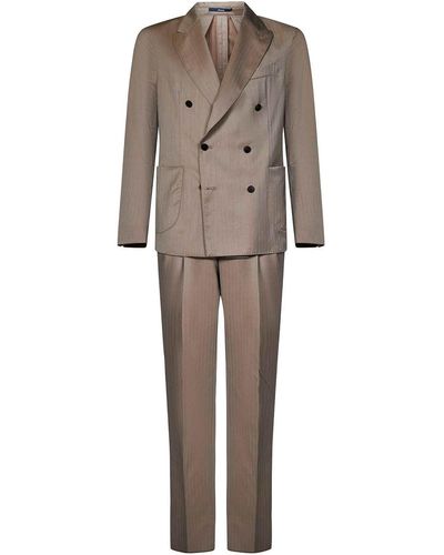 Drumohr Dove Grey Suit - Natural