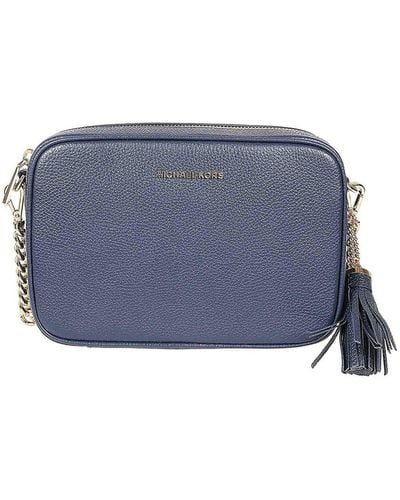 Michael Kors Navy Leather Bag - Blue