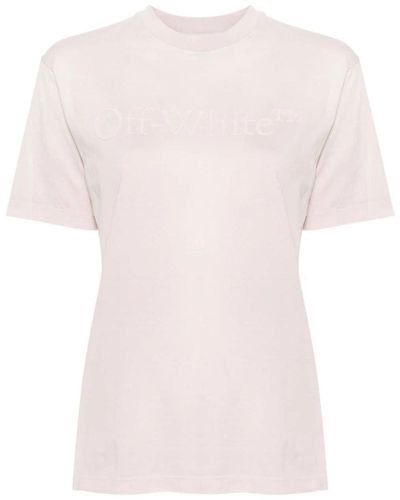 Off-White c/o Virgil Abloh T-shirt With Logo - Pink