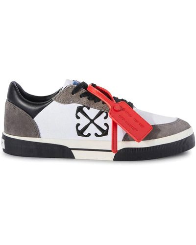 Off-White c/o Virgil Abloh Off- Low Vulcanized Sneakers - Red