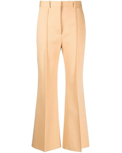 Lanvin Cropped Flared Trousers - Natural