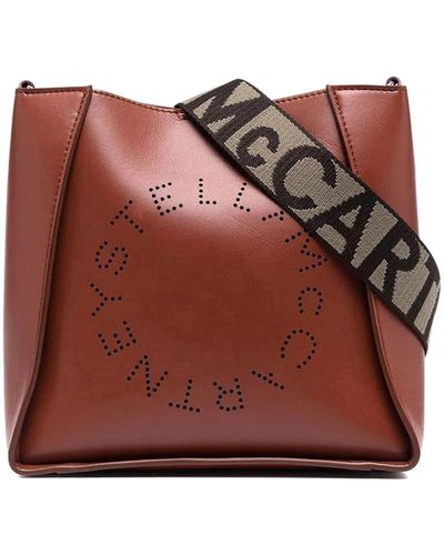 Stella McCartney Logoed Mini Crossbody Bag - Red