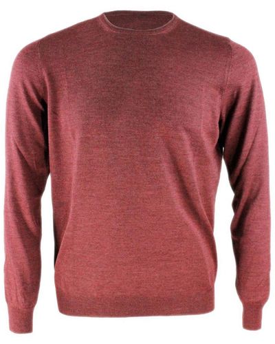 Barba Napoli Wool And Silk Jumper - Red