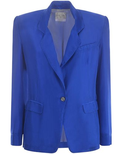 Forte Forte Jacket In Silk - Blue