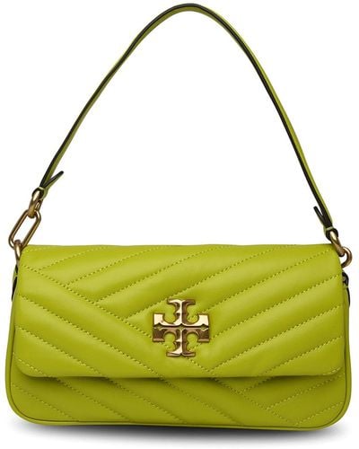 Tory Burch Small Kira Bag In Lime Leather - Green
