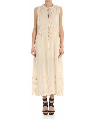 See By Chloé Silk Color Dress - Natural