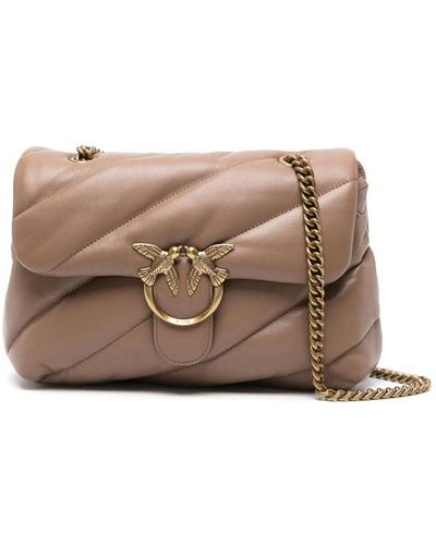 Pinko Love Puff Classic' Bag Quilted - Brown