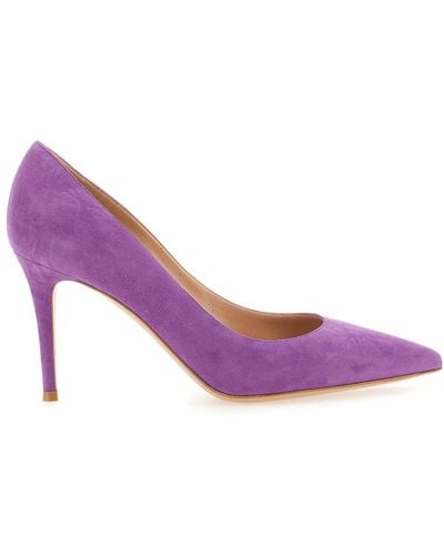 Gianvito Rossi Gianvito 85 Court Shoes - Purple