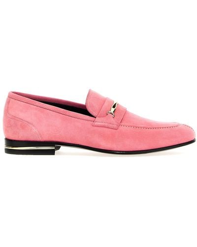 Bally Detailed Suede Loafers - Pink