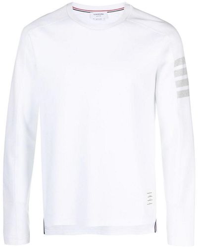 Thom Browne 4-bar Long-sleeve T-shirt - White