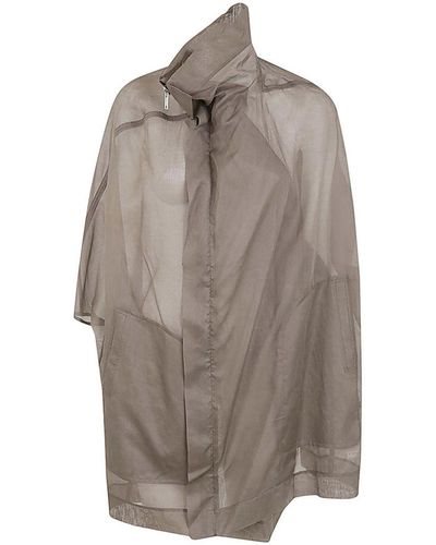 Rick Owens Sailbiker Coat - Grey