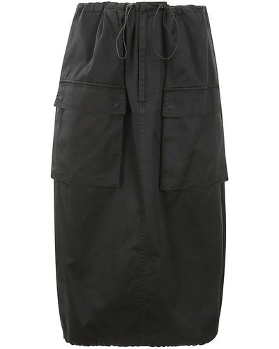 MM6 by Maison Martin Margiela Long Skirt - Black