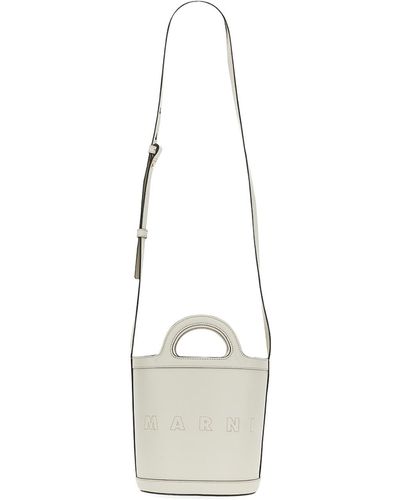 Marni Tropicalia Small Bucket Bag - White