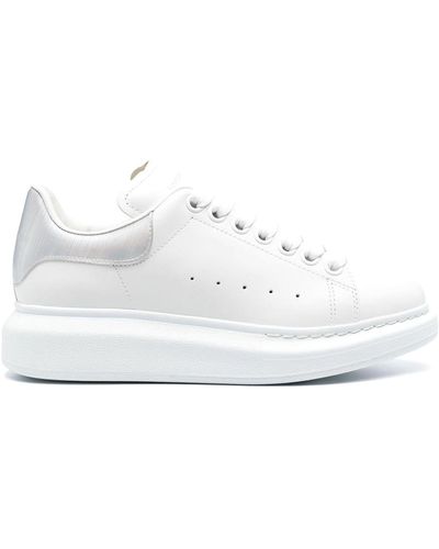 Alexander McQueen Oversized Leather Trainers - White