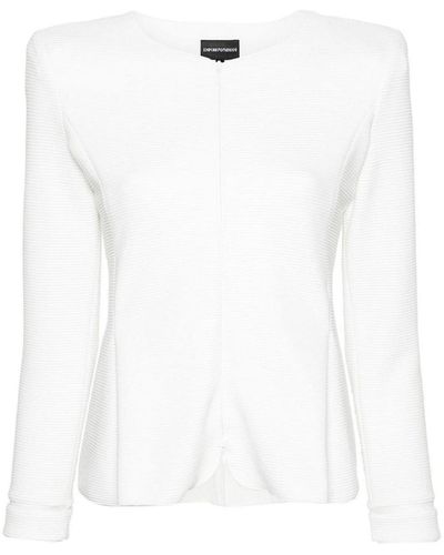 Emporio Armani Zipped Short Jacket - White