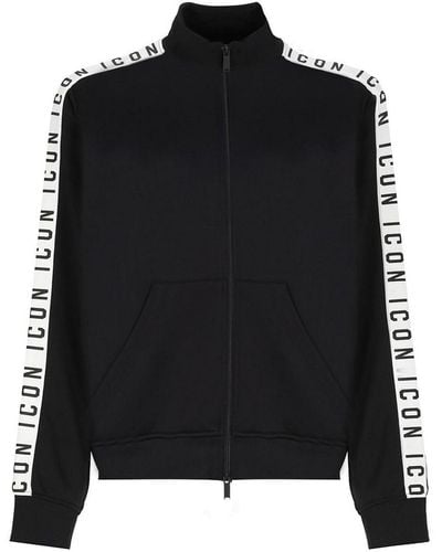 DSquared² Icon Sweatshirt With Zip - Black