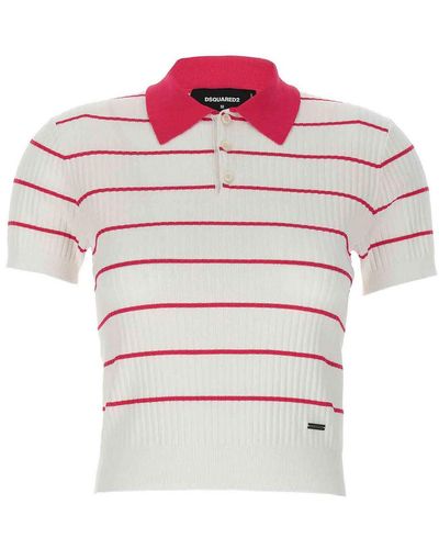 DSquared² Striped Polo Shirt - Multicolour
