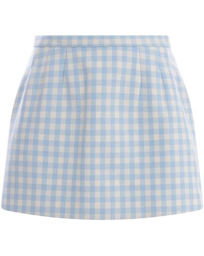 RED Valentino Shorts In Vichy - Blue