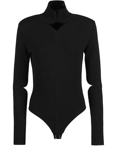 Courreges Long Sleeve Bodysuit - Black
