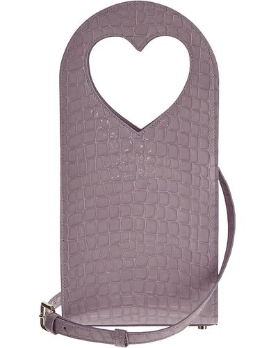 Marco Rambaldi Lilac Bag With Heart-shaped Top Handles - Purple