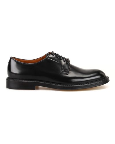Doucal's Leather Classic Derby Shoes - Black