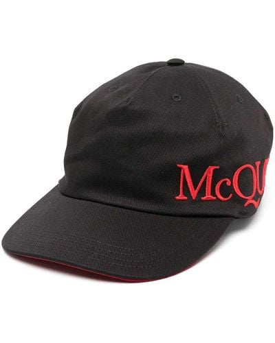 Alexander McQueen Baseball Hat With Embroidery - Black