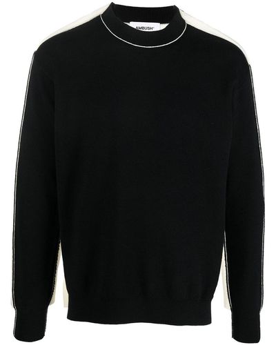 Ambush Wool Blend Knitted Sweater - Black