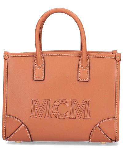 MCM Mini Tote Bag - Orange