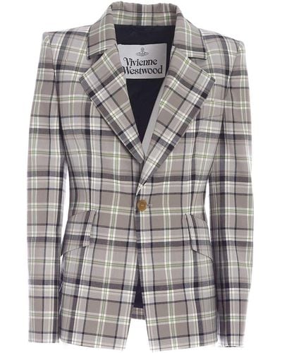 Vivienne Westwood Lou Lou Jacket In Green And - Gray