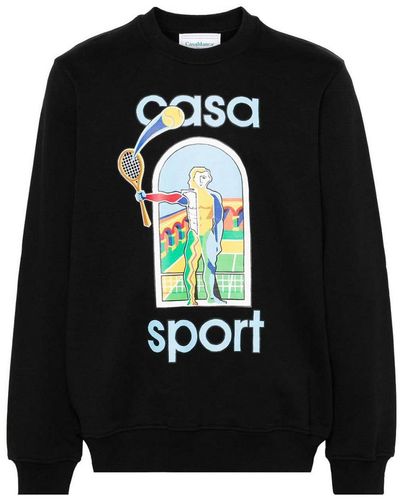 Casablancabrand Graphic Print Sweatshirt - Black