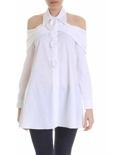Vivetta Savigliano Shirt With Rose Detail - White