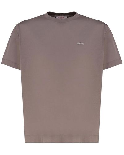 Valentino Garavani T-shirt With Logo - Grey