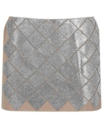 NU Rhombus Skirt - Gray