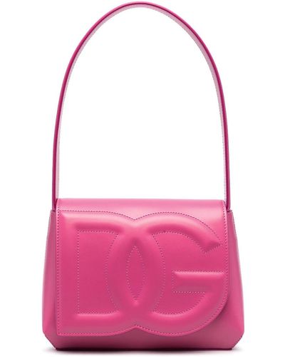 Dolce & Gabbana Dg Logo Leather Bag - Pink