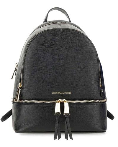 MICHAEL Michael Kors Rhea Zipper Medium Backpack - Black