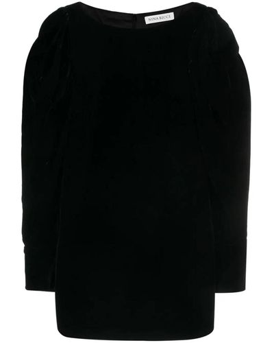 Nina Ricci Velvet Dress - Black