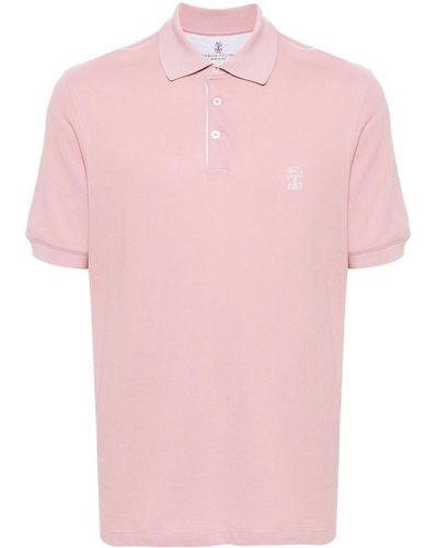 Brunello Cucinelli Pink Polo Shirt