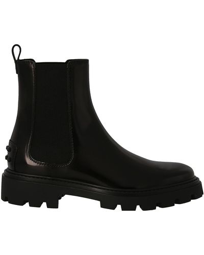 Tod's Smooth Chelsea Boots - Black