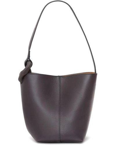 JW Anderson Leather Bucket Bag - Brown
