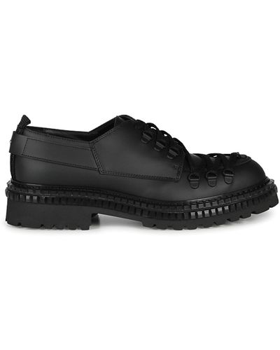 THE ANTIPODE Lace-up In Calfskin - Black