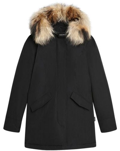 Woolrich Luxury Arctic Raccoon Parka - Black