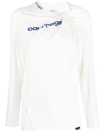 Courreges Single Jersey Twist Shell Body - White