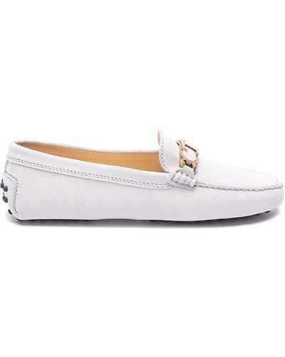 Tod's Gommino Driving Loafers - White