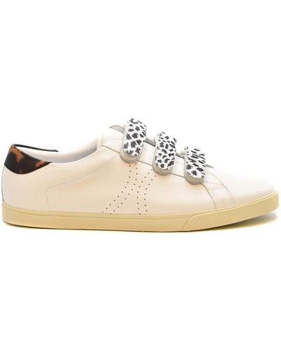 Celine Leather Sneakers - White