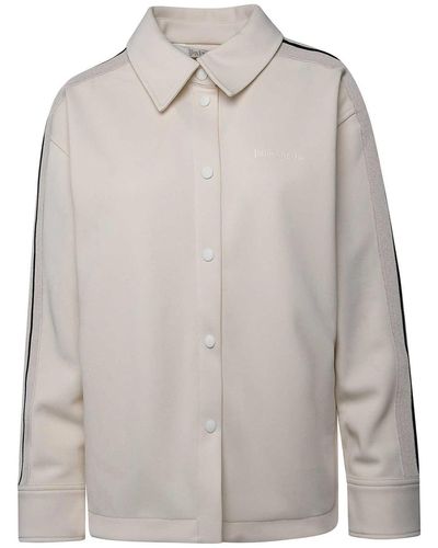 Palm Angels Ivory Polyester Sweatshirt - Grey