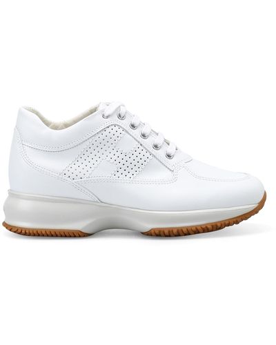 Hogan Interactive Drilled H Sneakers - White