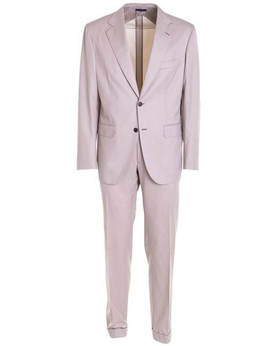 Brioni Notched Lapels Suit - Pink