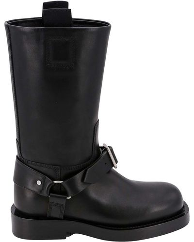 Burberry Leather Boots - Black