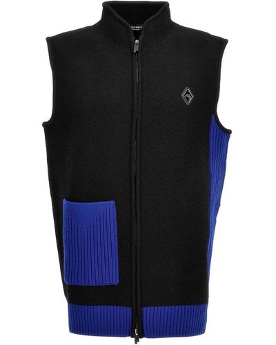 A_COLD_WALL* Two-color Vest - Blue